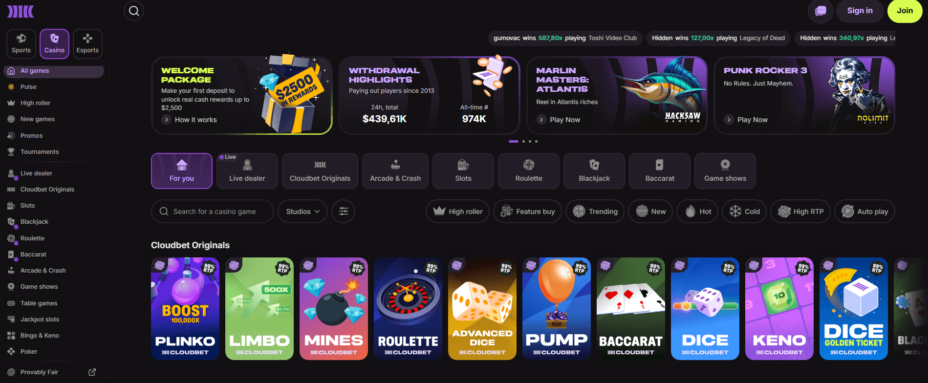 Cloudbet Casino